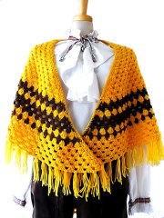 ガーリー】ロンドン買付 ヴィンテージ イエローXブラウン