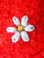 フランス買付　花柄刺繍　チロリアン　カーディガン　ヨーロッパ古着
